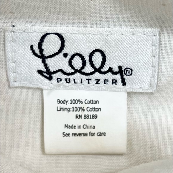 LILLY PULITZER Bermuda Hand Bag Purse Reversible Boho Embroidered Floral Eyelet - Picture 8 of 14